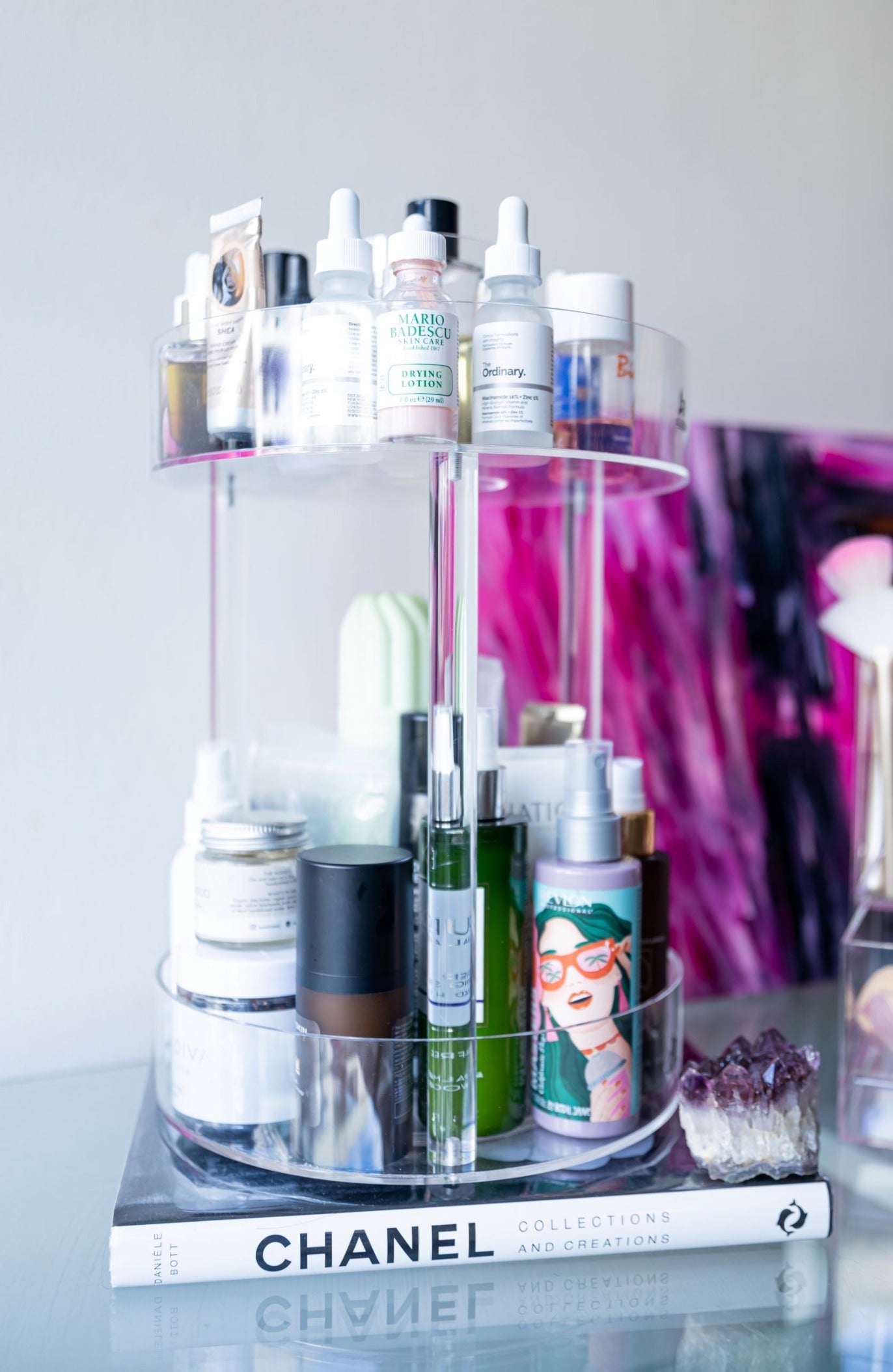 Rotating Skincare Holder