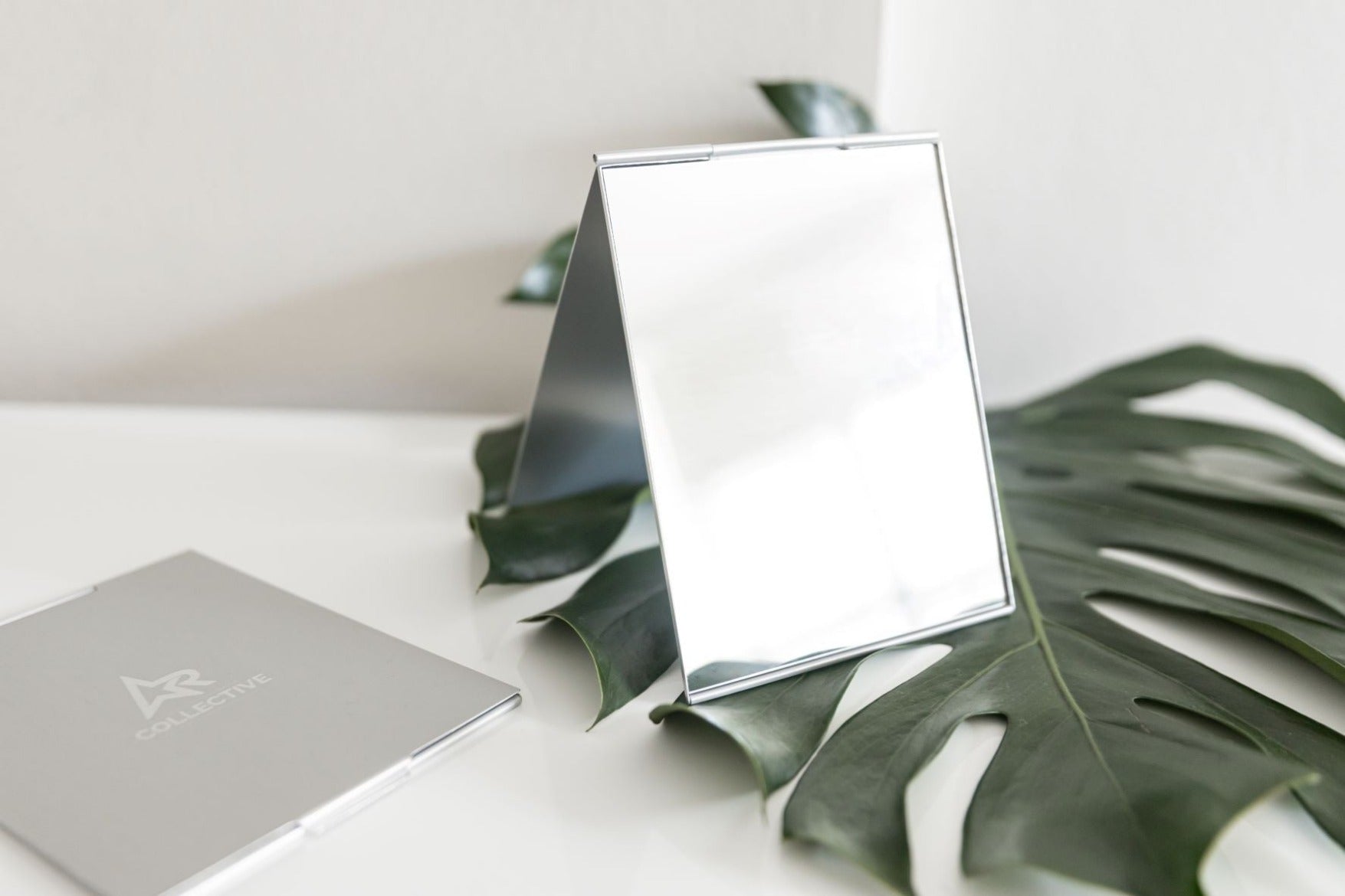 Portable fold-out Mirror